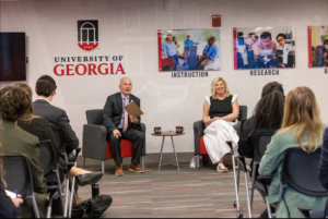 Students attend a seminar in UGA's Delta Hall.