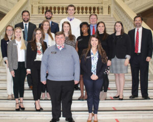 A group of interns from The Georgia Legislative Intern Program.