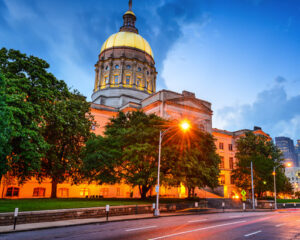 View of the exterior of the Georgia Capitol Building