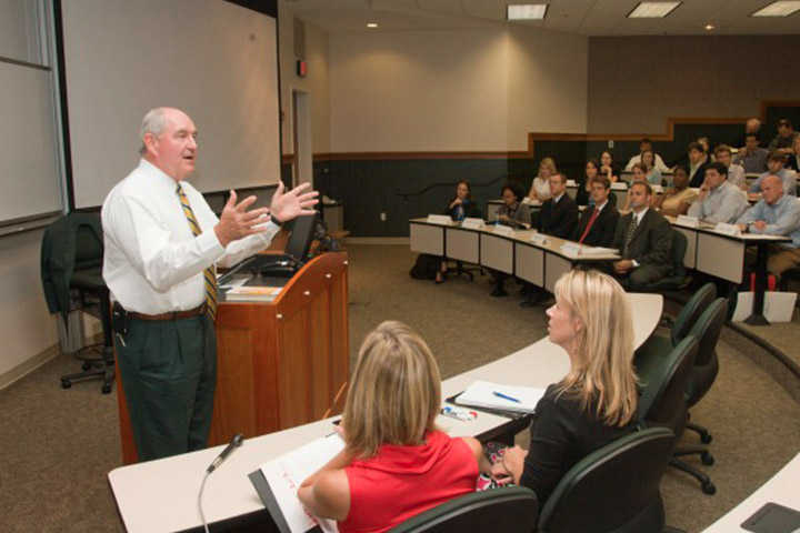 Gov. Sonny Perdue spoke to students in a leadership class at the University of Georgia in 2007.