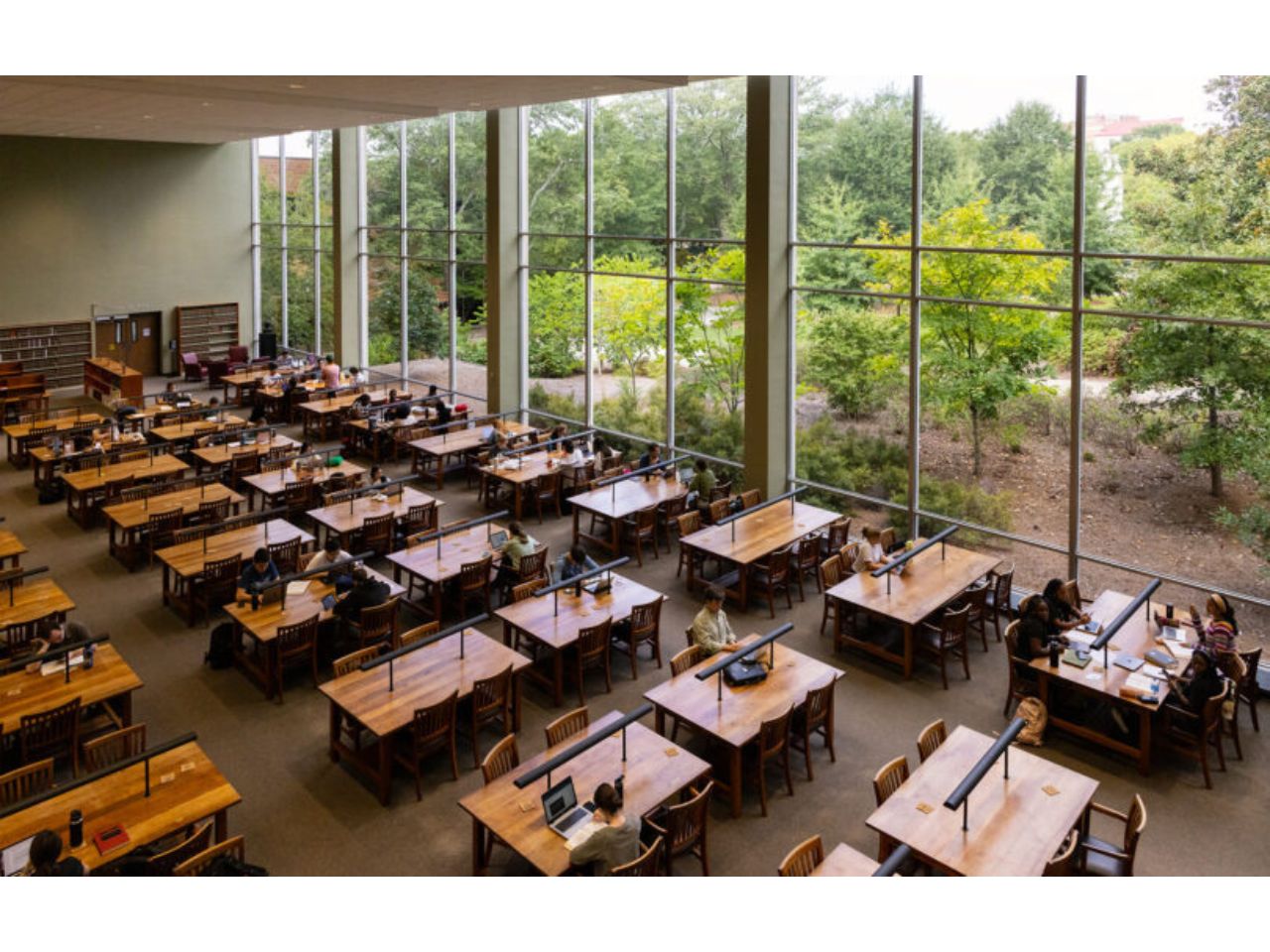 Students study in the Law Library. The School of Law ranked as the nation's best value in legal education again.