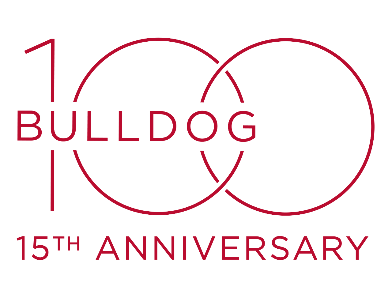 Bulldog 100 15th Anniversary Logo